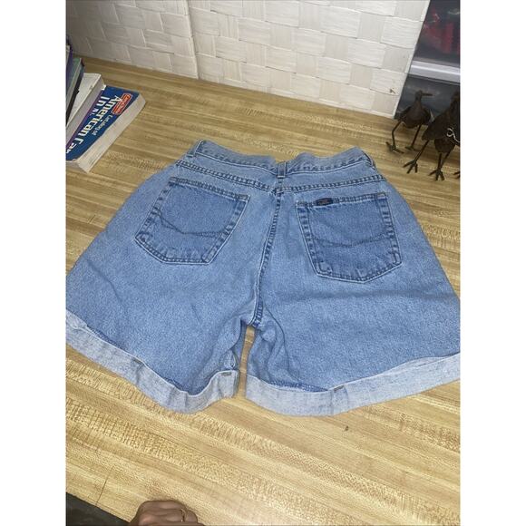 Vintage Chic Denim Shorts Women’s Small High Rise 100% Cotton Blue Jean Cuffed - Picture 6 of 8